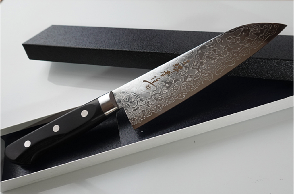 Sakai Takayuki AUS10 Mirror Damascus Santoku 170mm