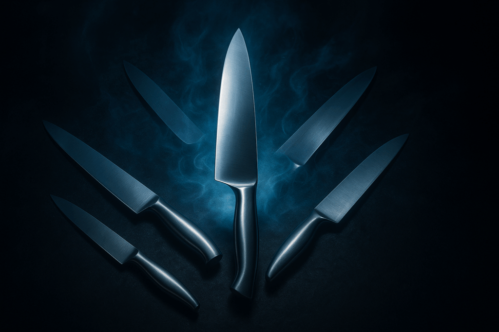 all-stainless steel knives